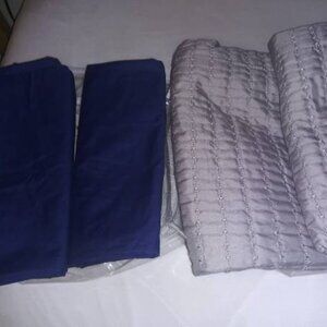 Set of 2 queen pillowcases & 2 sham covers NEW